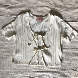 Lisa Says Gah Tie Top